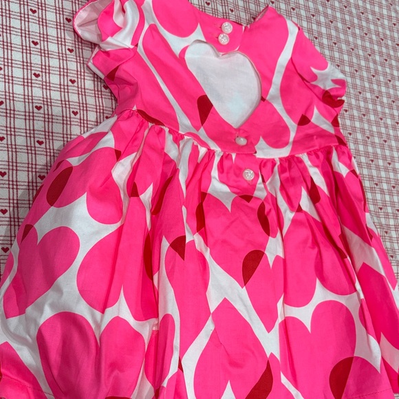 The Children's Place Pink and Red Heart Dress - Picture 5 of 7